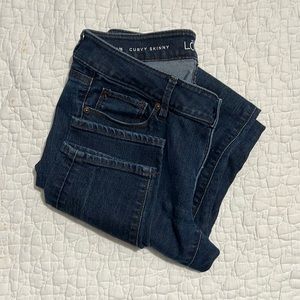 Dark wash curvy jeans